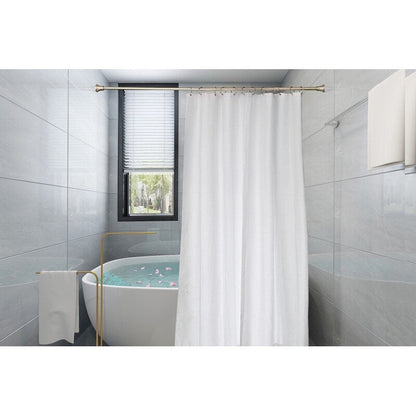 Asta di tensione regolabile per tenda da doccia Utopia Alley da 72 pollici - Alluminio antiruggine con tappo terminale in gomma, installazione senza trapano