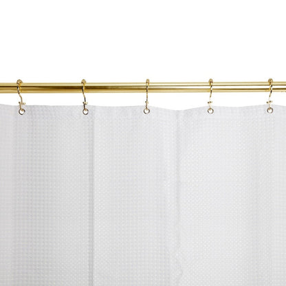 Ganci per tenda da doccia a doppio rullo piatto Utopia Alley Deco, oro