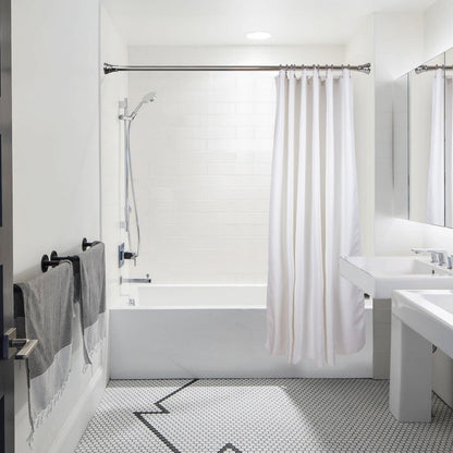 Ganci per tenda da doccia con doppio rullo a sfera in acciaio inox Utopia Alley, set da 12