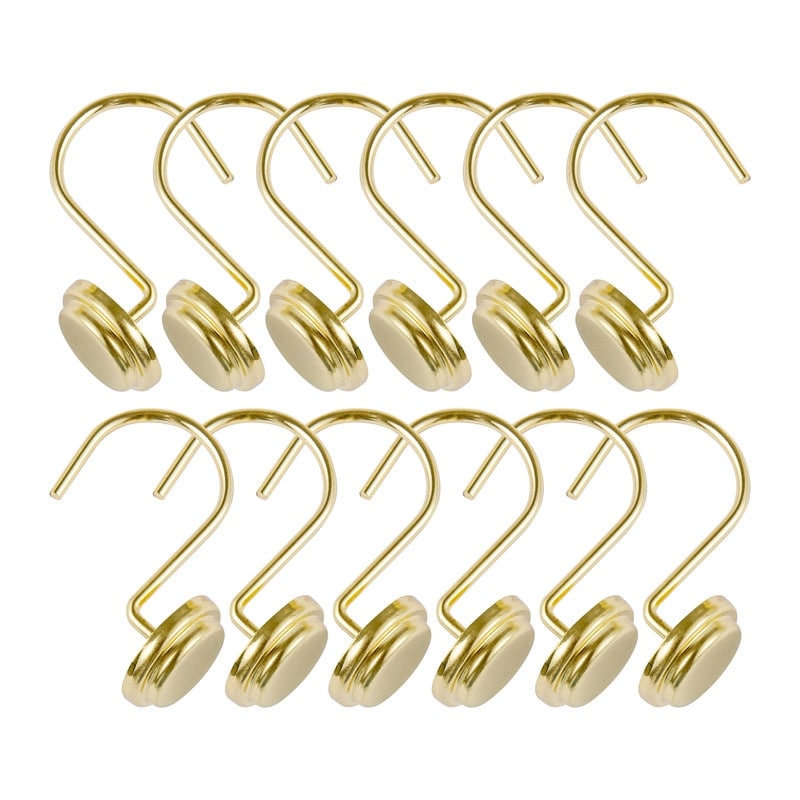 Anelli per tenda da doccia in metallo antiruggine Utopia Alley per bagno, set da 12