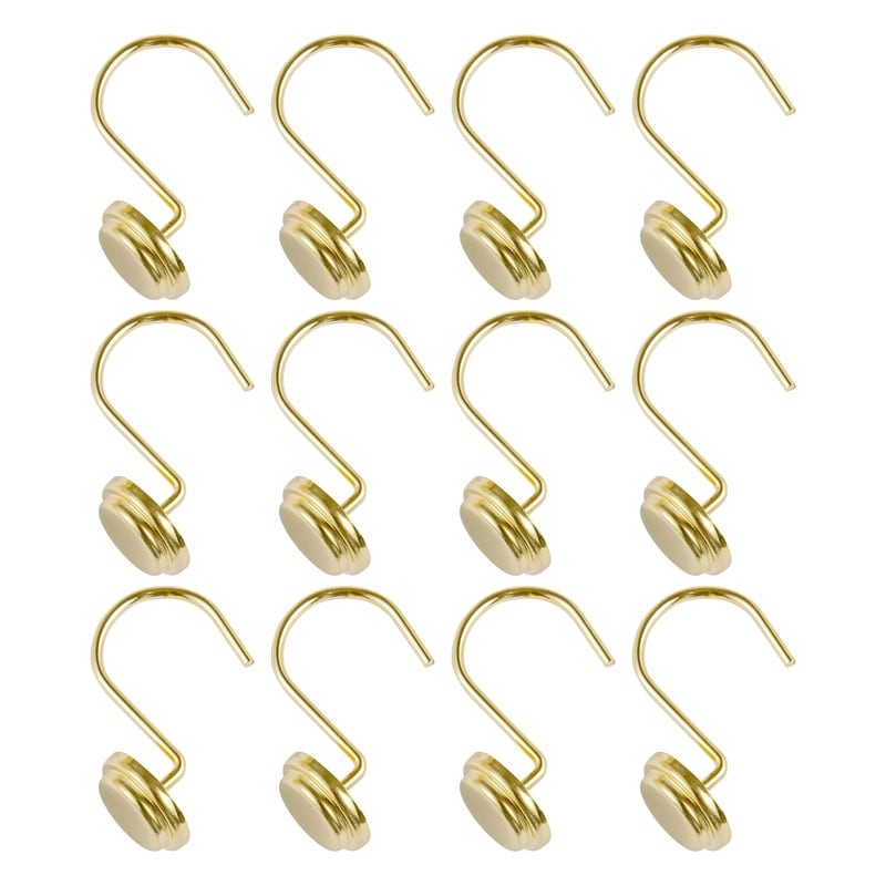 Anelli per tenda da doccia in metallo antiruggine Utopia Alley per bagno, set da 12