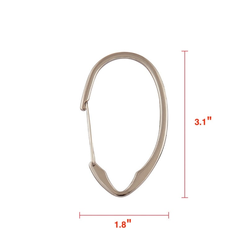 Anelli per tenda da doccia in zinco antiruggine Utopia Alley per bagno, set da 12