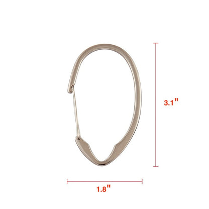 Anelli per tenda da doccia in zinco antiruggine Utopia Alley per bagno, set da 12