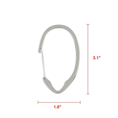 Anelli per tenda da doccia in zinco antiruggine Utopia Alley per bagno, set da 12