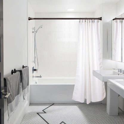 Anelli per tenda da doccia in zinco antiruggine Utopia Alley per bagno, set da 12