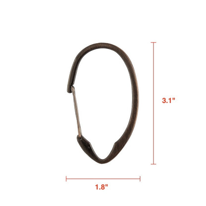 Anelli per tenda da doccia in zinco antiruggine Utopia Alley per bagno, set da 12