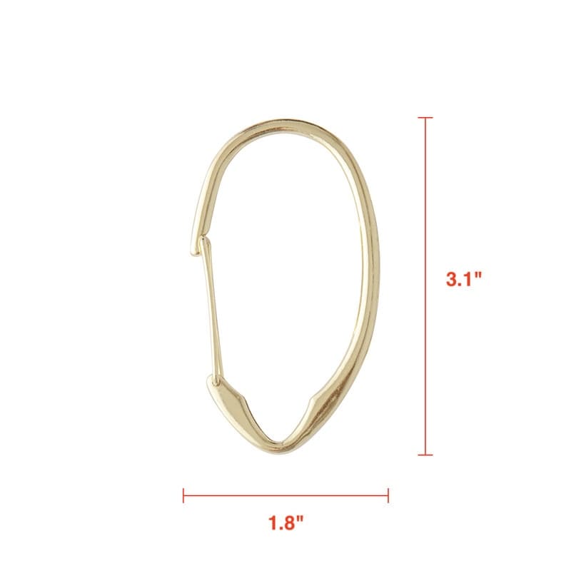 Anelli per tenda da doccia in zinco antiruggine Utopia Alley per bagno, set da 12