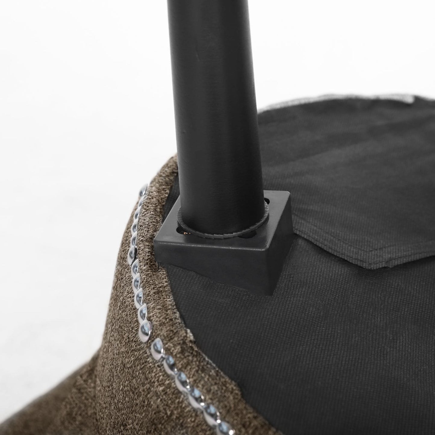 Sedia da trucco VEIKOUS con schienale basso e gambe in legno - 17,3 x 15,7 x 25,1