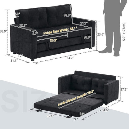 Divano letto a due posti VINGLI