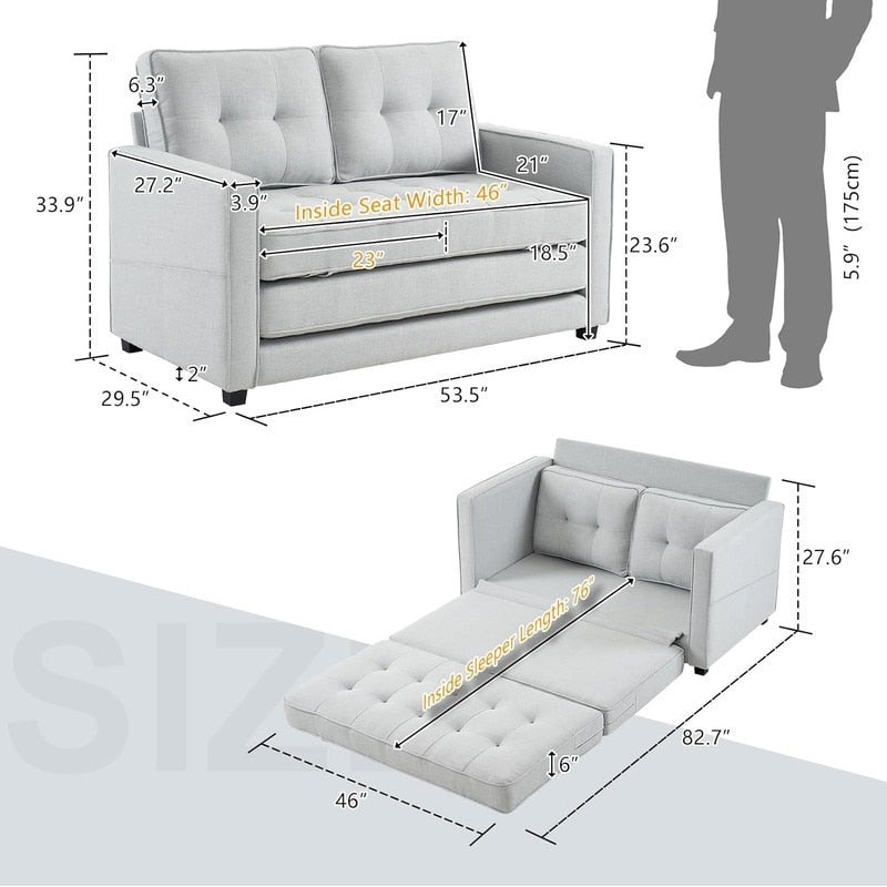 Divano letto a due posti VINGLI