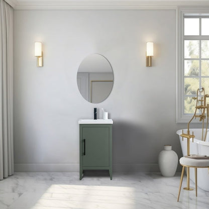 Mobiletto per lavabo da bagno Vanity Art 20 o 24 o 30 con piano in ceramica