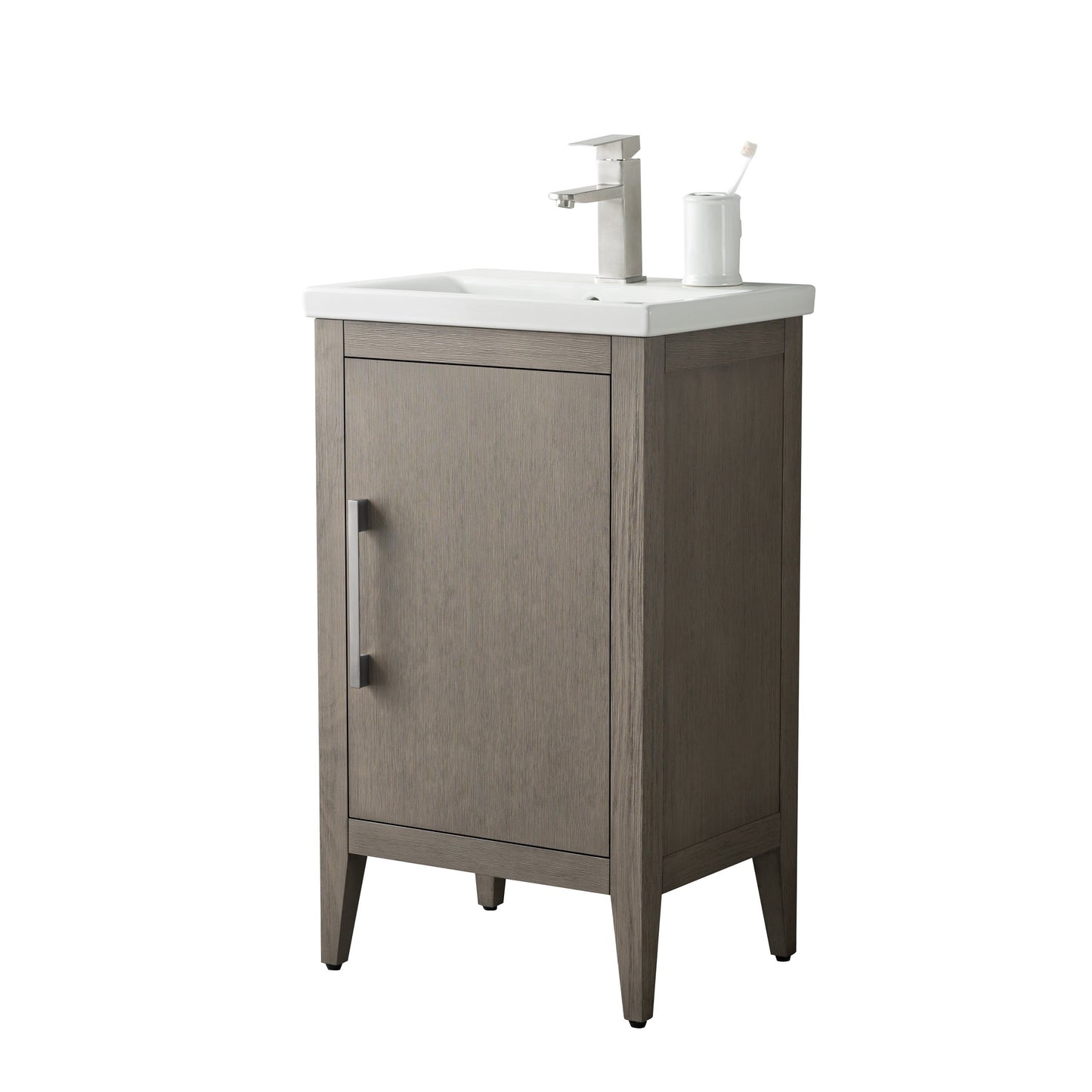 Mobiletto per lavabo da bagno Vanity Art 20 o 24 o 30 con piano in ceramica