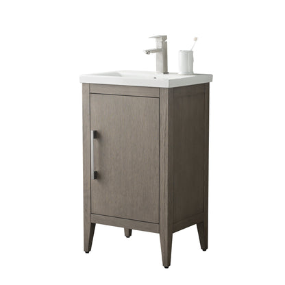 Mobiletto per lavabo da bagno Vanity Art 20 o 24 o 30 con piano in ceramica
