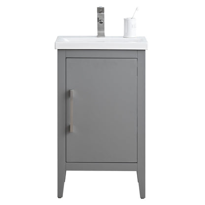 Mobiletto per lavabo da bagno Vanity Art 20 o 24 o 30 con piano in ceramica