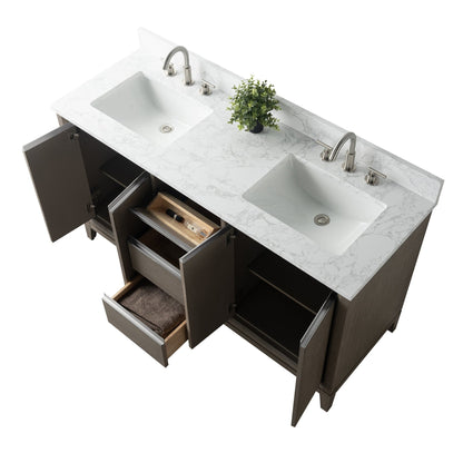 Mobile bagno Vanity Art con lavabo in ceramica e piano in marmo ingegnerizzato