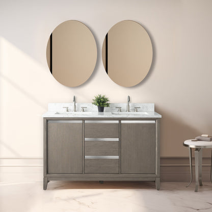 Mobile bagno Vanity Art con lavabo in ceramica e piano in marmo ingegnerizzato
