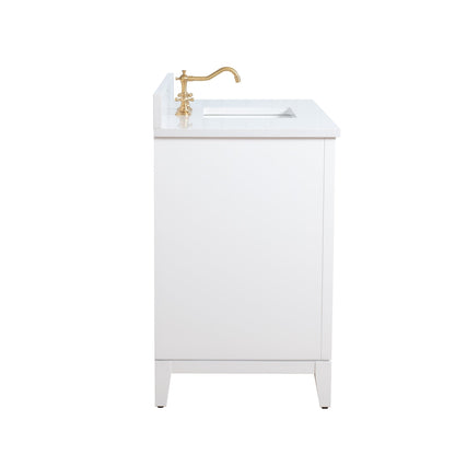 Mobile bagno Vanity Art con lavabo in ceramica e piano in marmo ingegnerizzato