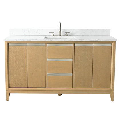 Mobile bagno Vanity Art con lavabo in ceramica e piano in marmo ingegnerizzato