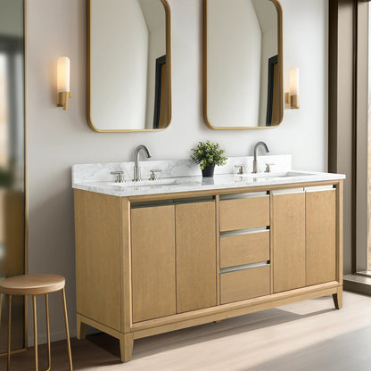 Mobile bagno Vanity Art con lavabo in ceramica e piano in marmo ingegnerizzato