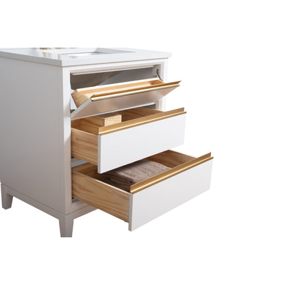 Mobile bagno Vanity Art con lavabo in ceramica e piano in marmo ingegnerizzato