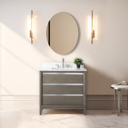 Mobile bagno Vanity Art con lavabo in ceramica e piano in marmo ingegnerizzato