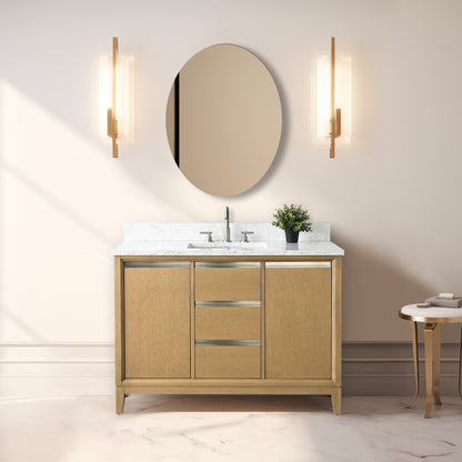 Mobile bagno Vanity Art con lavabo in ceramica e piano in marmo ingegnerizzato