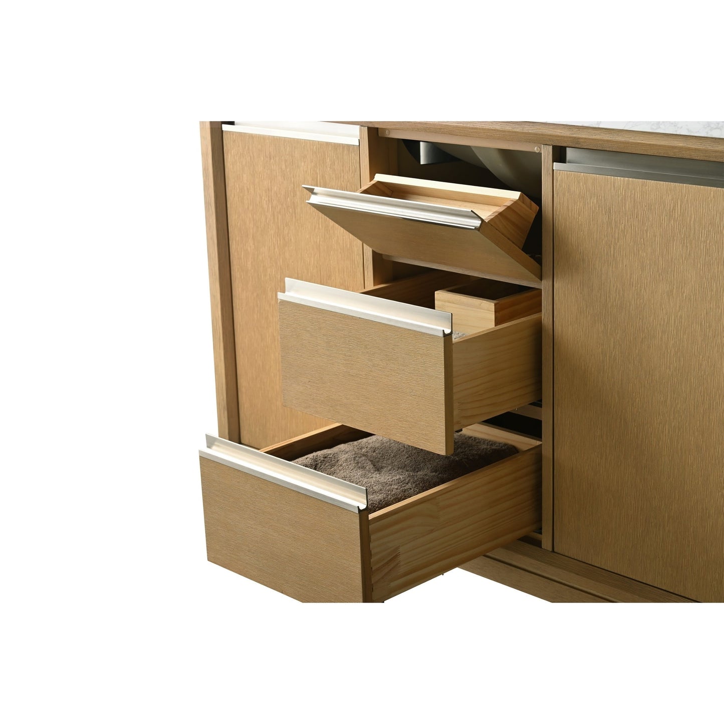 Mobile bagno Vanity Art con lavabo in ceramica e piano in marmo ingegnerizzato