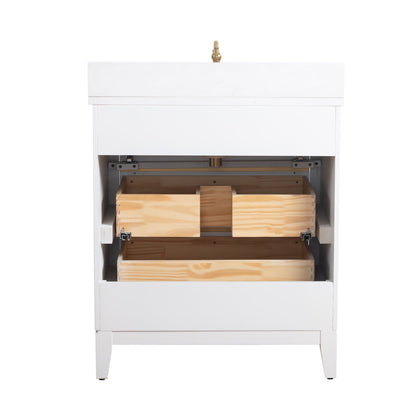 Mobile bagno Vanity Art con lavabo in ceramica e piano in marmo ingegnerizzato