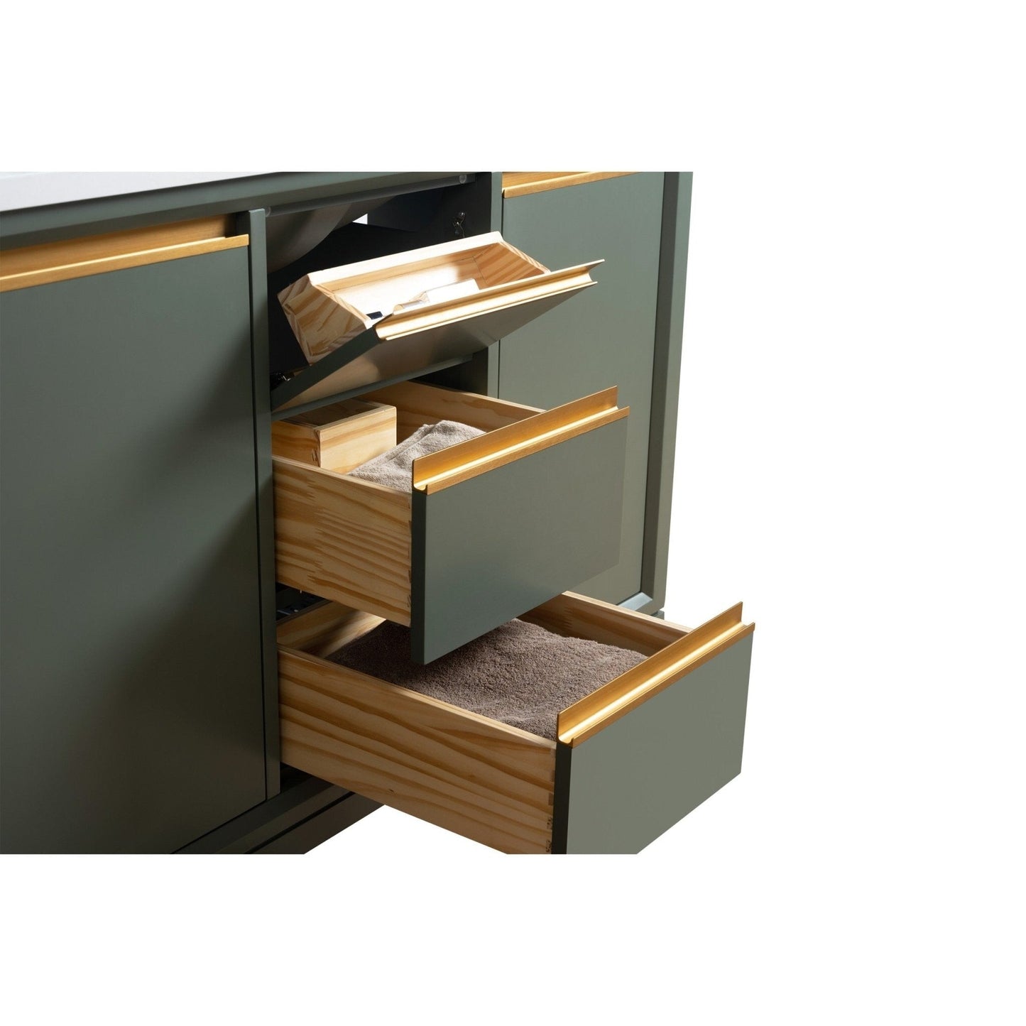 Mobile bagno Vanity Art con lavabo in ceramica e piano in marmo ingegnerizzato