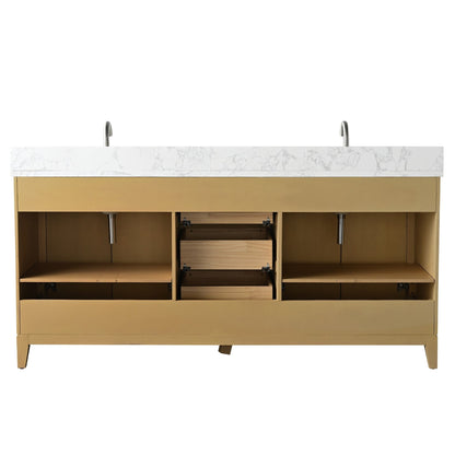 Mobile bagno Vanity Art con lavabo in ceramica e piano in marmo ingegnerizzato