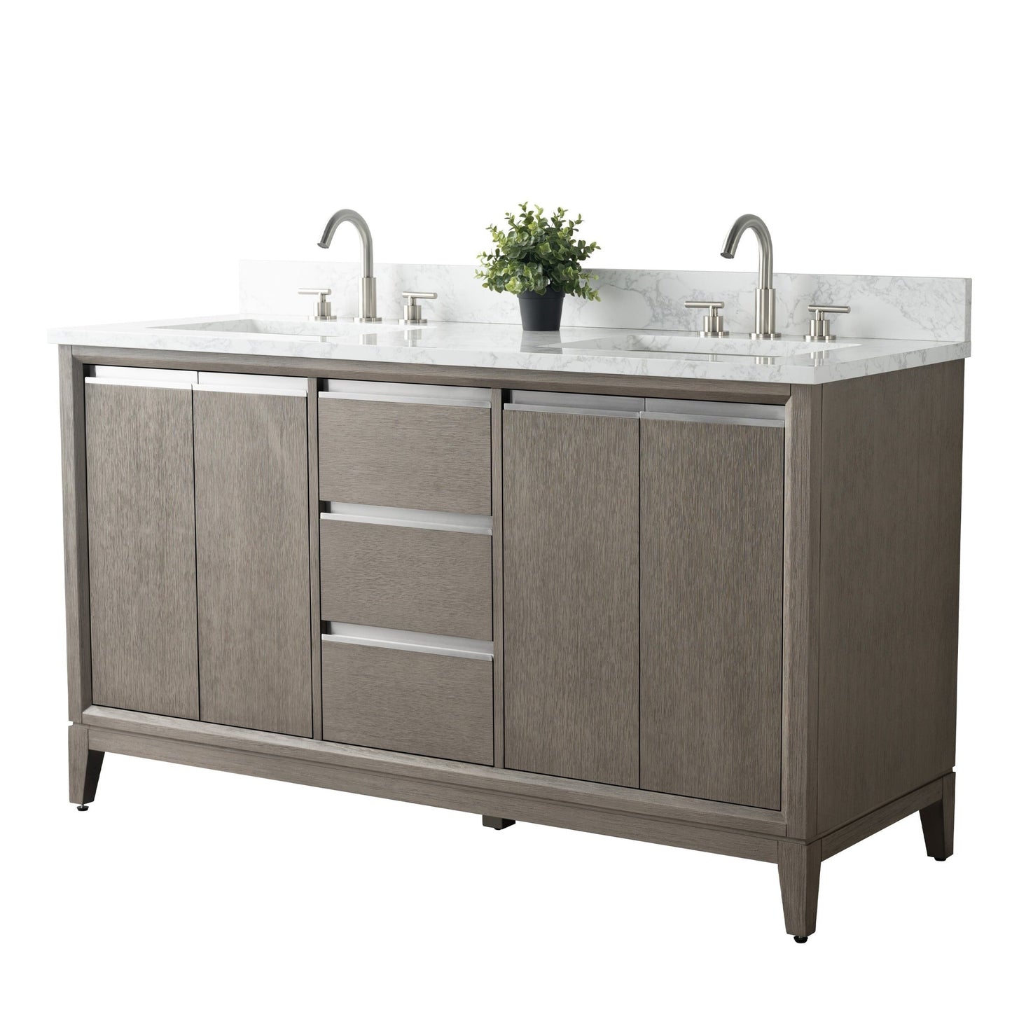 Mobile bagno Vanity Art con lavabo in ceramica e piano in marmo ingegnerizzato