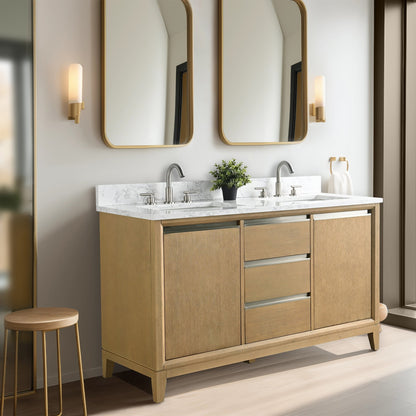 Mobile bagno Vanity Art con lavabo in ceramica e piano in marmo ingegnerizzato
