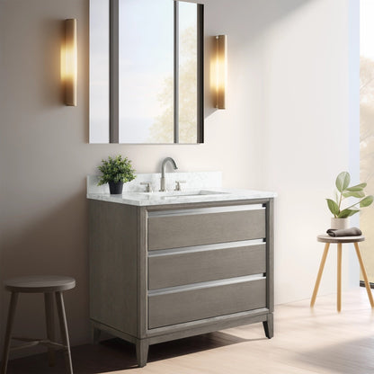 Mobile bagno Vanity Art con lavabo in ceramica e piano in marmo ingegnerizzato