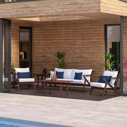 Set di 5 posti a sedere per esterni Vaughn Sunbrella