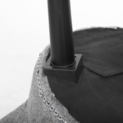 Sedia da trucco VEIKOUS con schienale basso e gambe in legno - 17,3 x 15,7 x 25,1