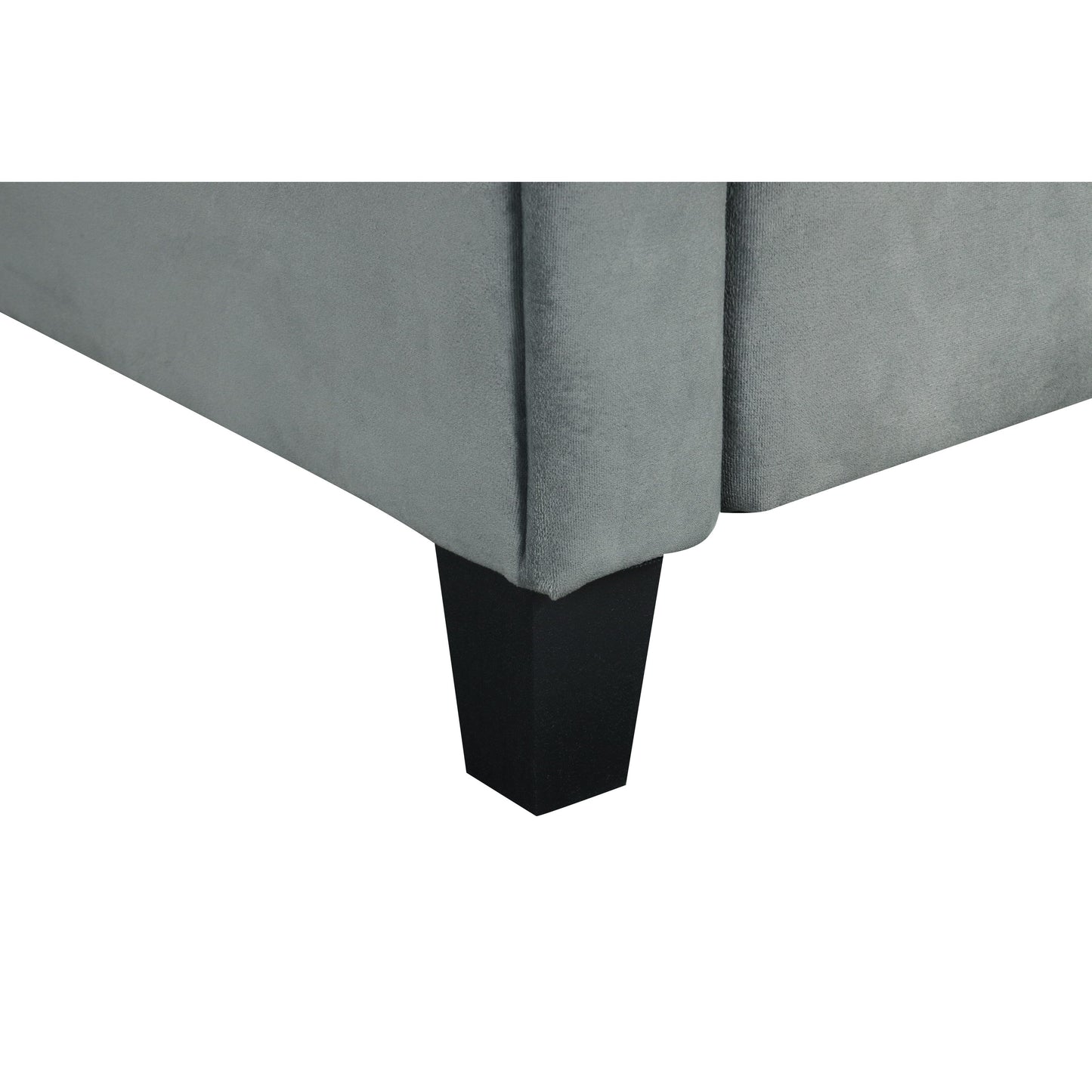 Divano componibile a 3 posti in velluto con cuscini in memory foam