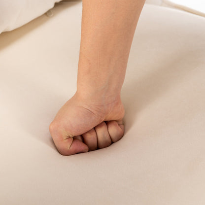 Poltrona girevole a 360° in velluto con cuscino di seduta, poltrona imbottita a botte con base in acciaio inossidabile, sedia da soggiorno