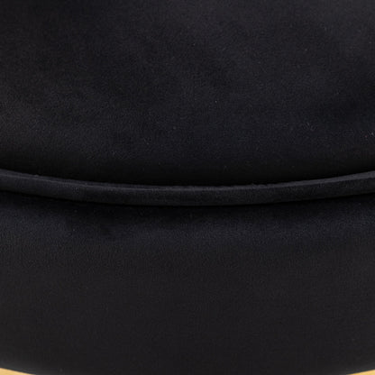 Poltrona girevole a 360° in velluto con cuscino di seduta, poltrona imbottita a botte con base in acciaio inossidabile, sedia da soggiorno