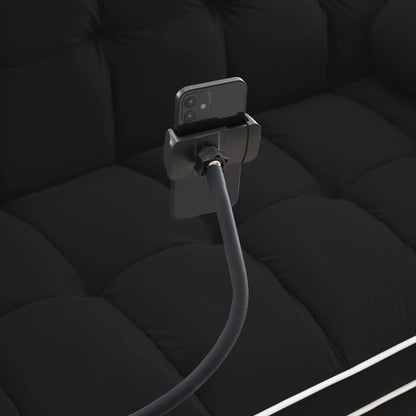 Divano letto convertibile in velluto da 55'' a 2 posti con letto estraibile, reclinazione regolabile, tasche laterali e porta telefono