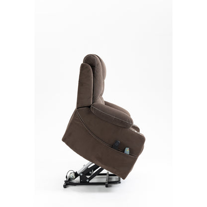 Poltrona reclinabile Velvet Dual Motor con riscaldamento, massaggio e portabicchieri