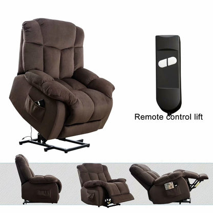 Poltrona reclinabile elettrica per anziani con design imbottito e resistente
