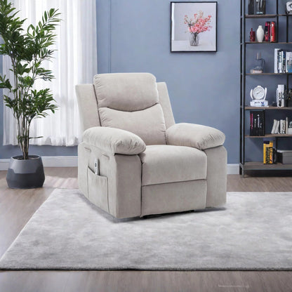 Poltrona reclinabile Velvet Power con sistema di massaggio e riscaldamento