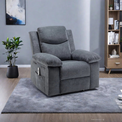 Poltrona reclinabile Velvet Power con sistema di massaggio e riscaldamento