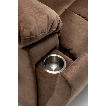 Poltrona reclinabile elettrica Velvet Wide con riscaldamento, massaggio e motore silenzioso