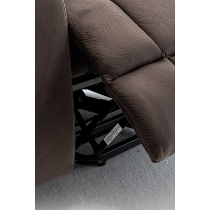 Poltrona reclinabile elettrica Velvet Wide con riscaldamento, massaggio e motore silenzioso