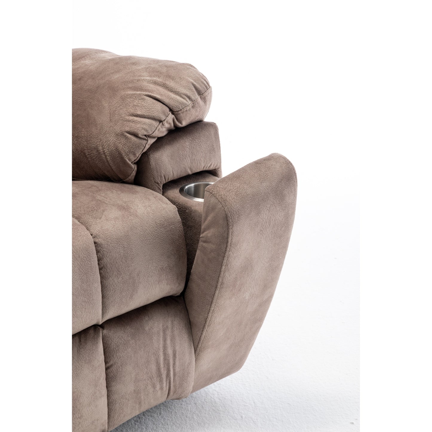 Poltrona reclinabile elettrica Velvet Wide con riscaldamento, massaggio e motore OKIN silenzioso