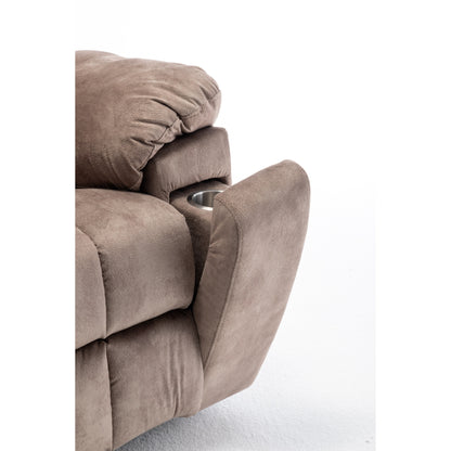 Poltrona reclinabile elettrica Velvet Wide con riscaldamento, massaggio e motore OKIN silenzioso