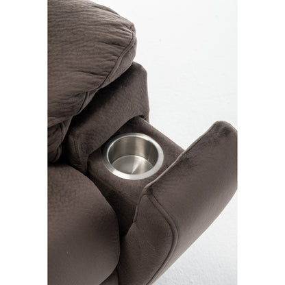 Poltrona reclinabile elettrica Velvet Wide con riscaldamento, massaggio e motore OKIN silenzioso