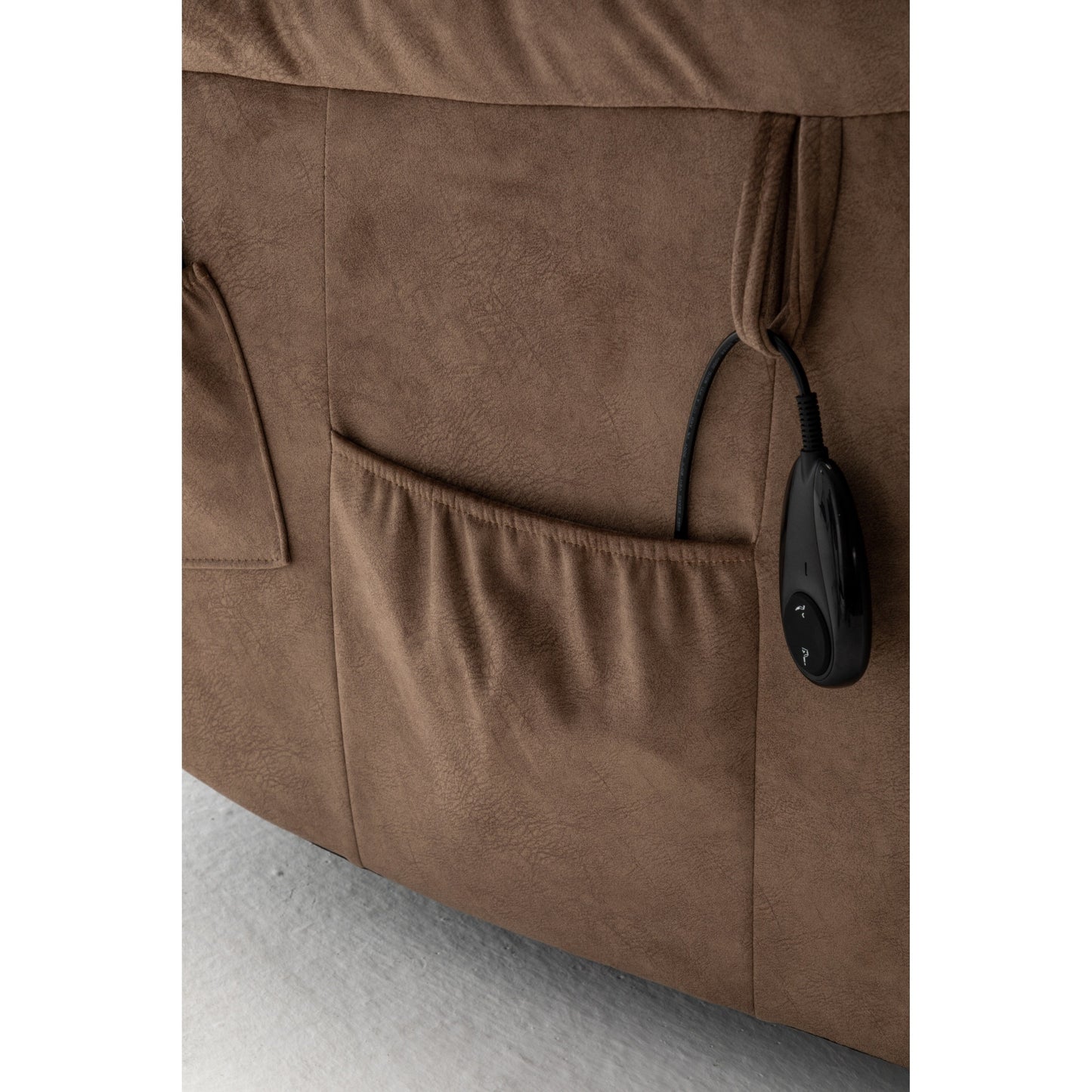 Poltrona reclinabile elettrica Velvet Wide con riscaldamento, massaggio e motore OKIN silenzioso