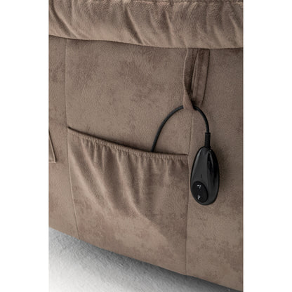 Poltrona reclinabile elettrica Velvet Wide con riscaldamento, massaggio e motore OKIN silenzioso